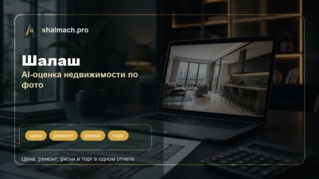 Шалаш запустил AI-оценку недвижимости по фото: сервис считает цену, ремонт, риски и торг Шалаш запустил AI-оценку недвижимости по фото: сервис считает цену, ремонт, риски и торг
