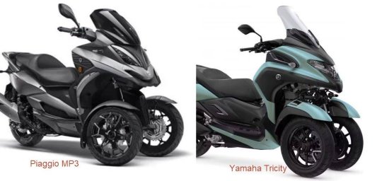 Yamaha Tricity 300 против Piaggio MP3 310: сравниваем трёхколёсные модели Yamaha Tricity 300 против Piaggio MP3 310: сравниваем трёхколёсные модели